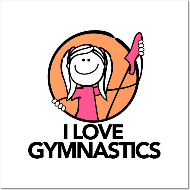 I Love Gym Wall Art by MiCarita.com